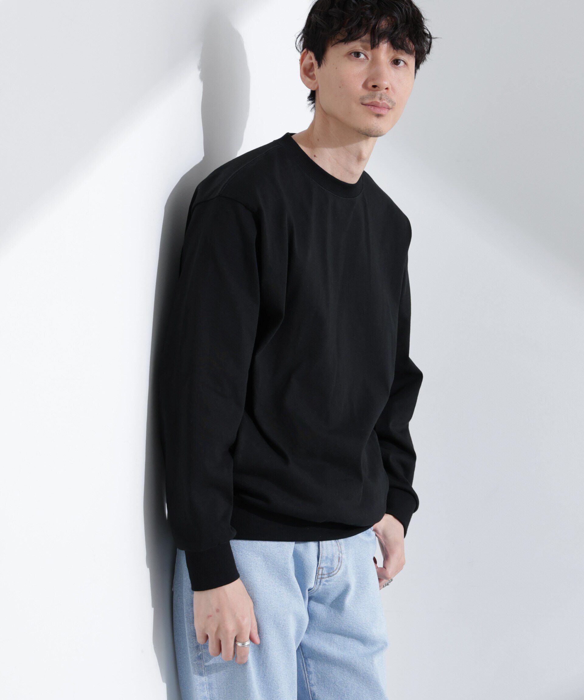 nano･universe「｢NJ/CLUB｣ USAコットン クルーネック スウェット（セットアップ可）」|Tシャツ・カットソー|