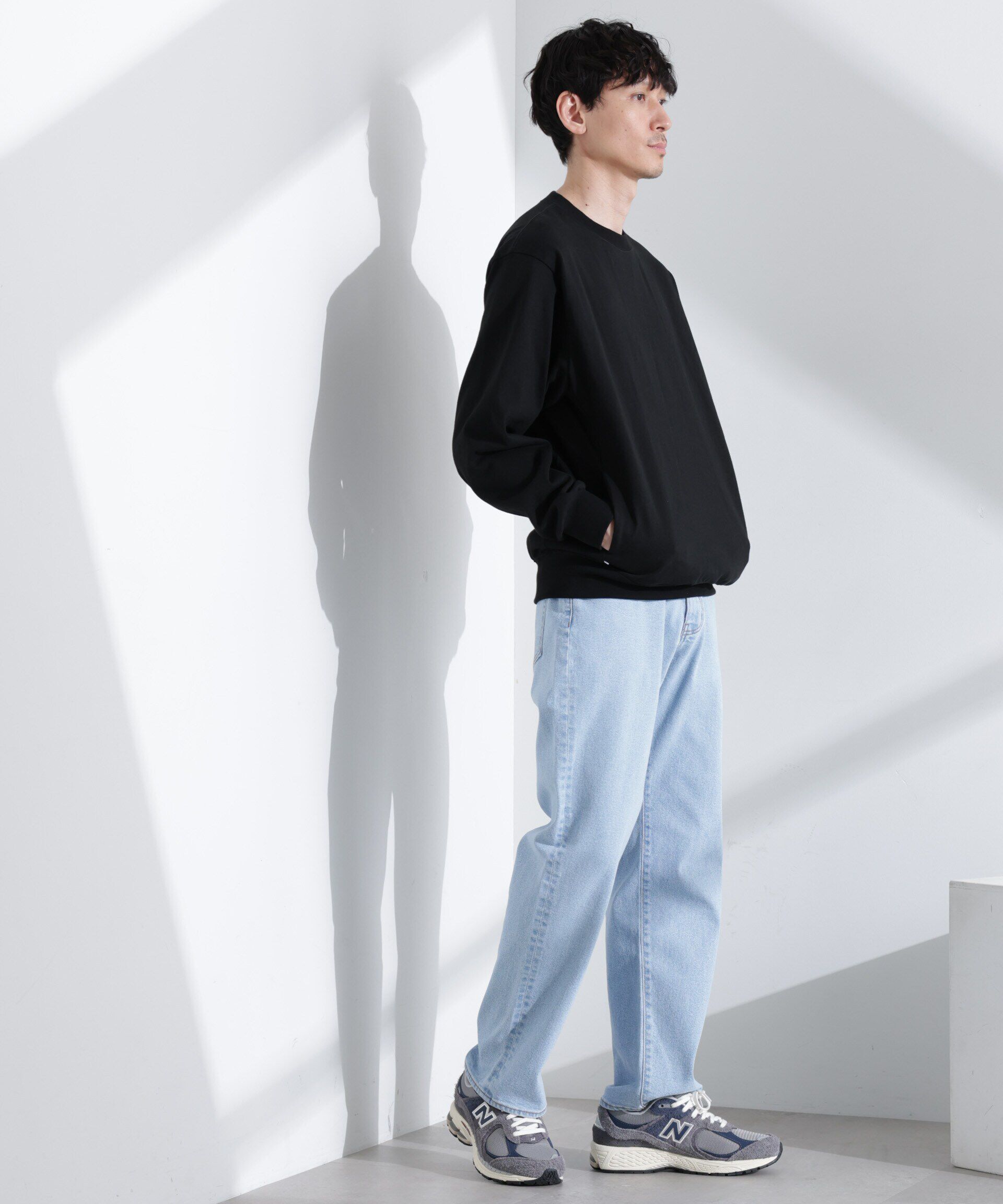 nano･universe「｢NJ/CLUB｣ USAコットン クルーネック スウェット（セットアップ可）」|Tシャツ・カットソー|