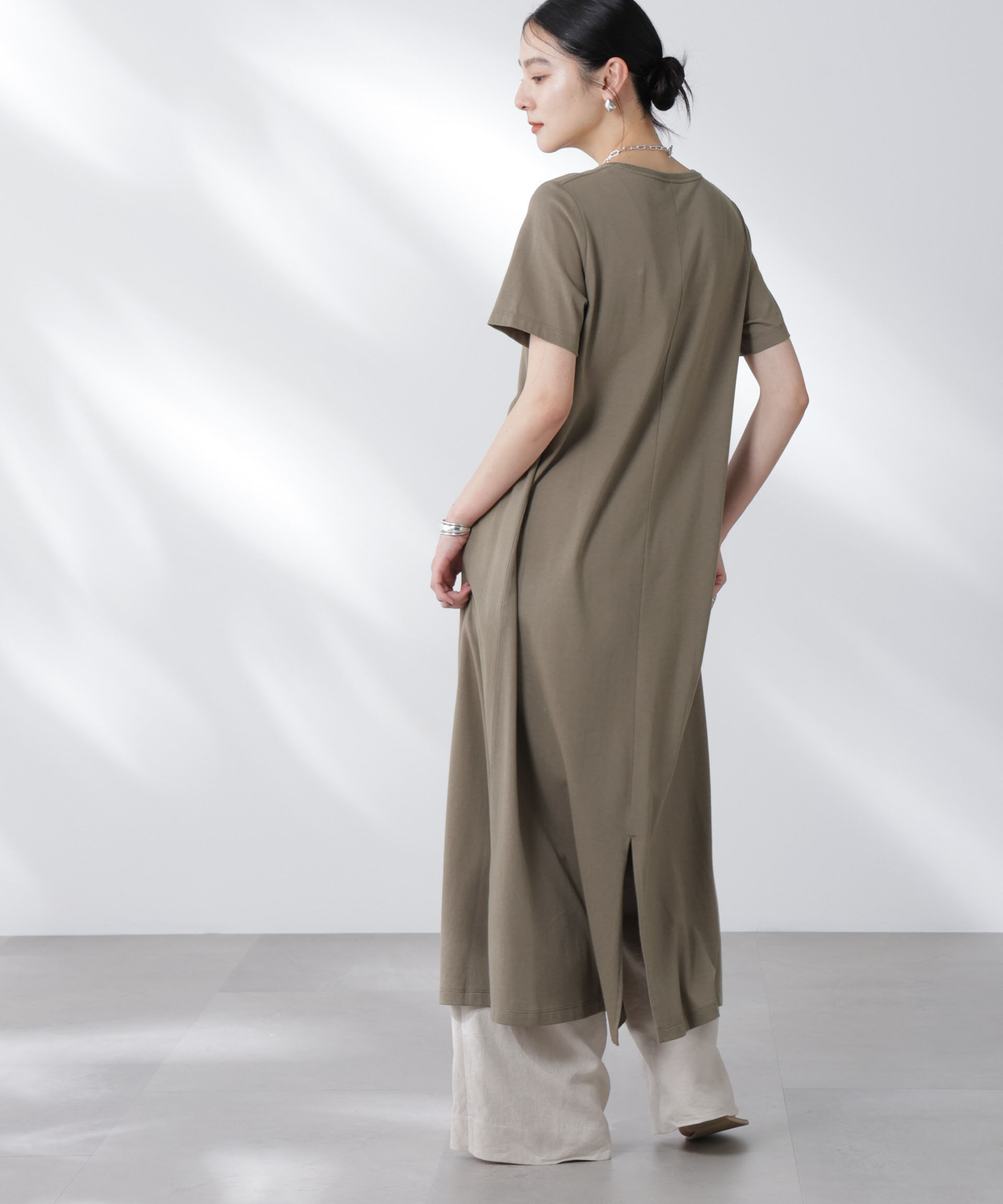 nano･universe「Anti Soaked(R) 汗染み防止フレアワンピース」|ワンピース|