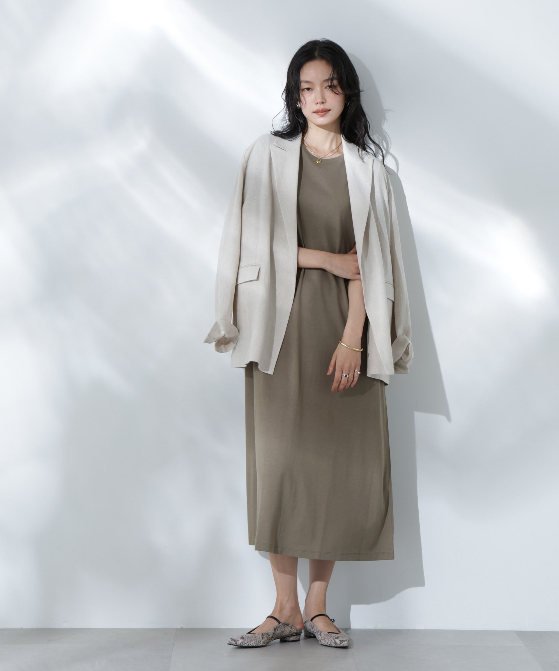 nano･universe「Anti Soaked(R) 汗染み防止フレアワンピース」|ワンピース|