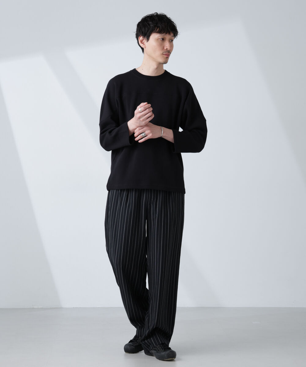 nano･universe「変形ハニカムジャガードフットボールTシャツ」|Tシャツ・カットソー|