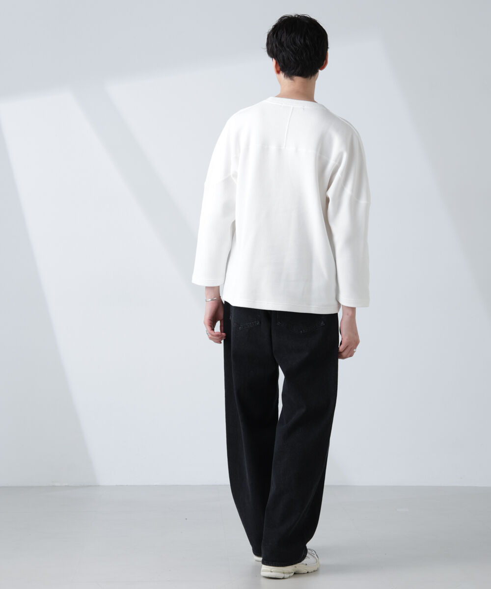 nano･universe「変形ハニカムジャガードフットボールTシャツ」|Tシャツ・カットソー|