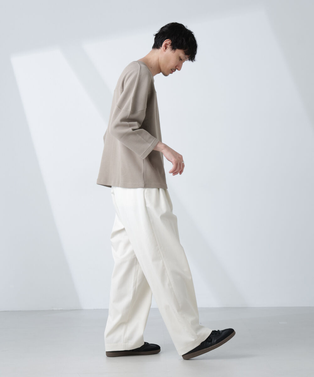 nano･universe「変形ハニカムジャガードフットボールTシャツ」|Tシャツ・カットソー|