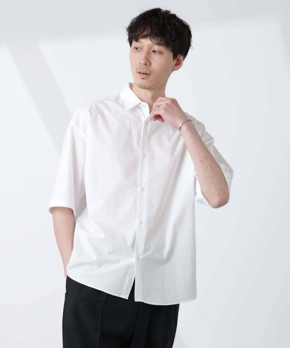 nano･universe「「大人のワイドシャツ」レギュラーカラー 半袖」|シャツ・ブラウス|