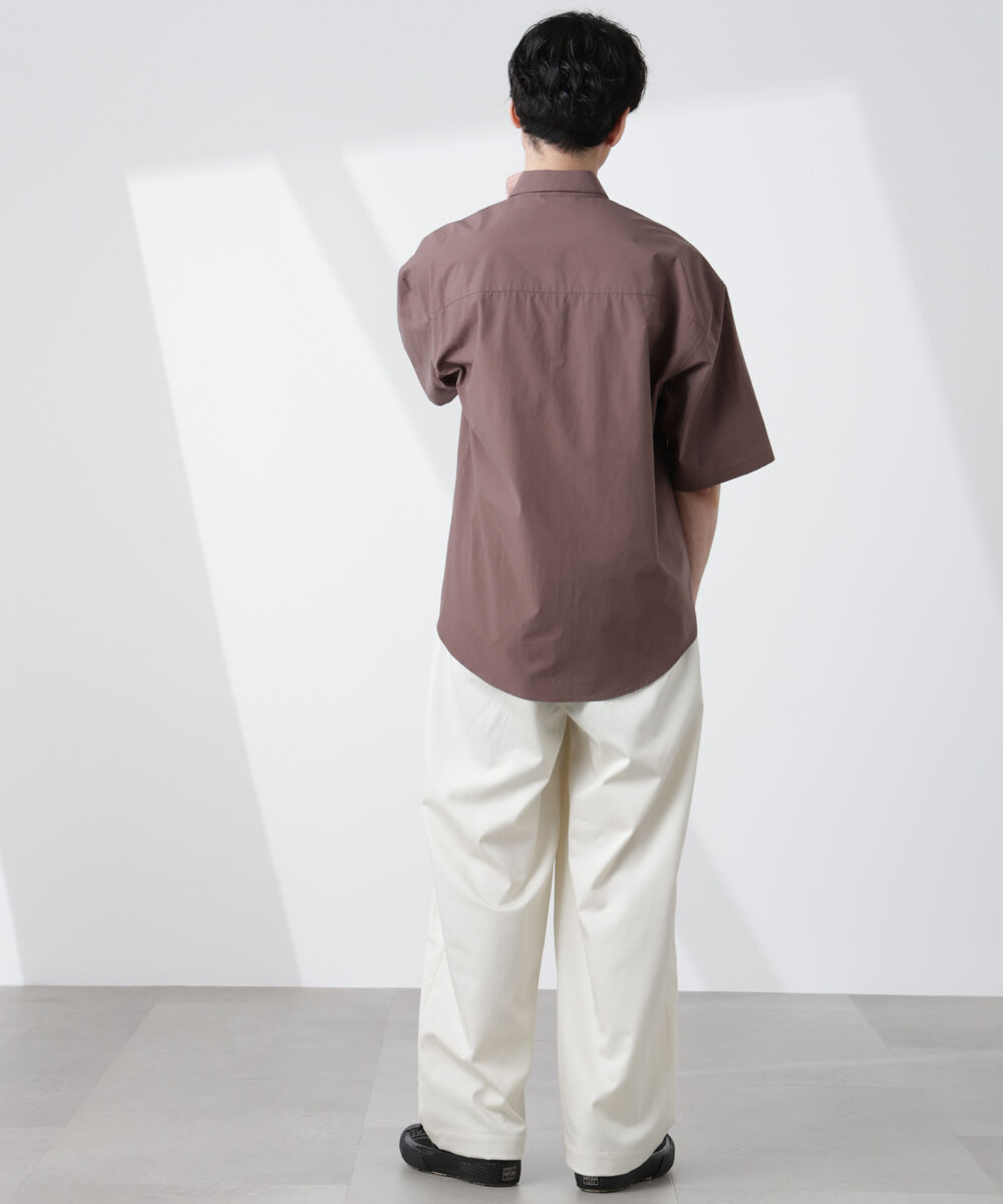 nano･universe「「大人のワイドシャツ」レギュラーカラー 半袖」|シャツ・ブラウス|