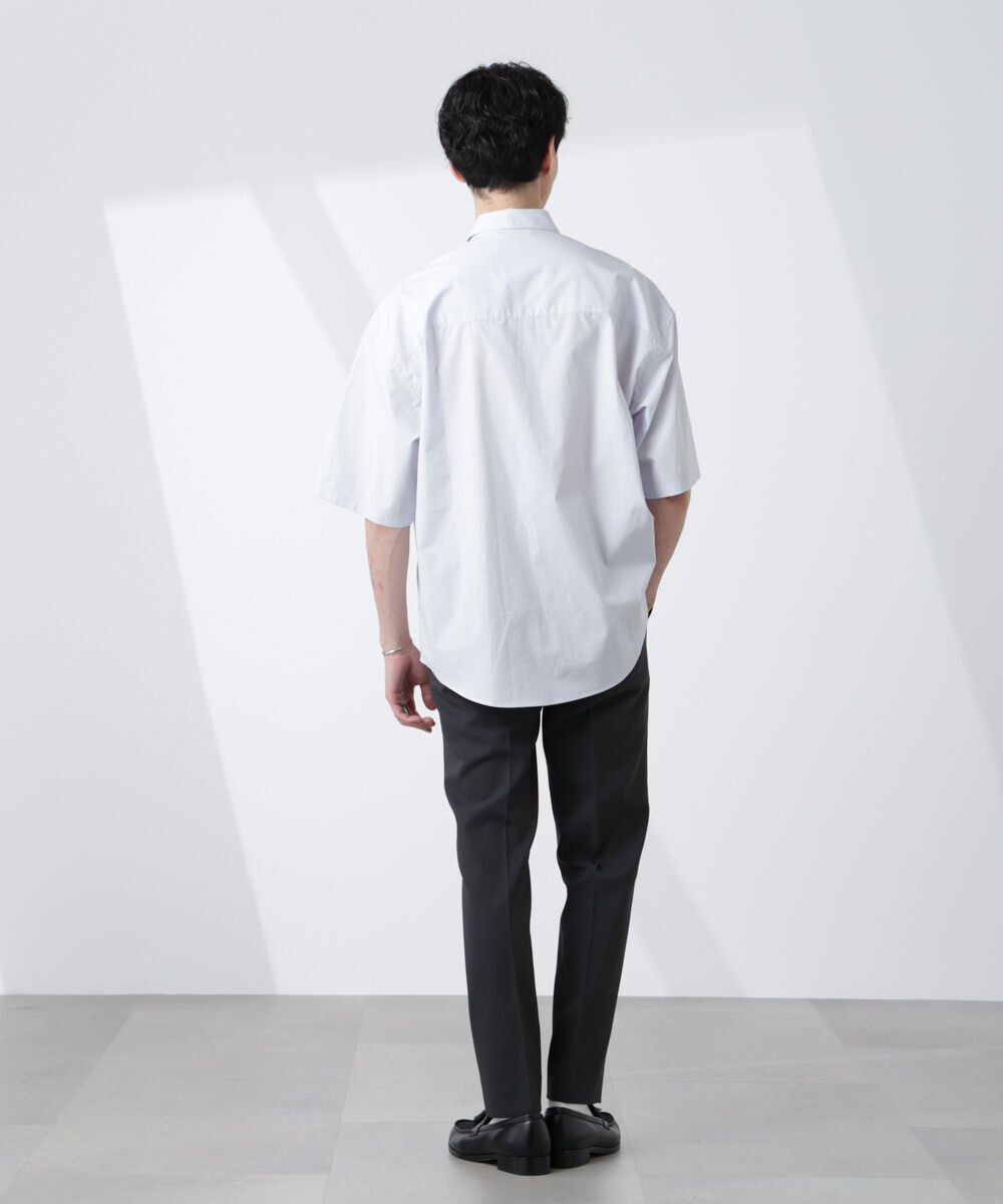 nano･universe「「大人のワイドシャツ」レギュラーカラー 半袖」|シャツ・ブラウス|