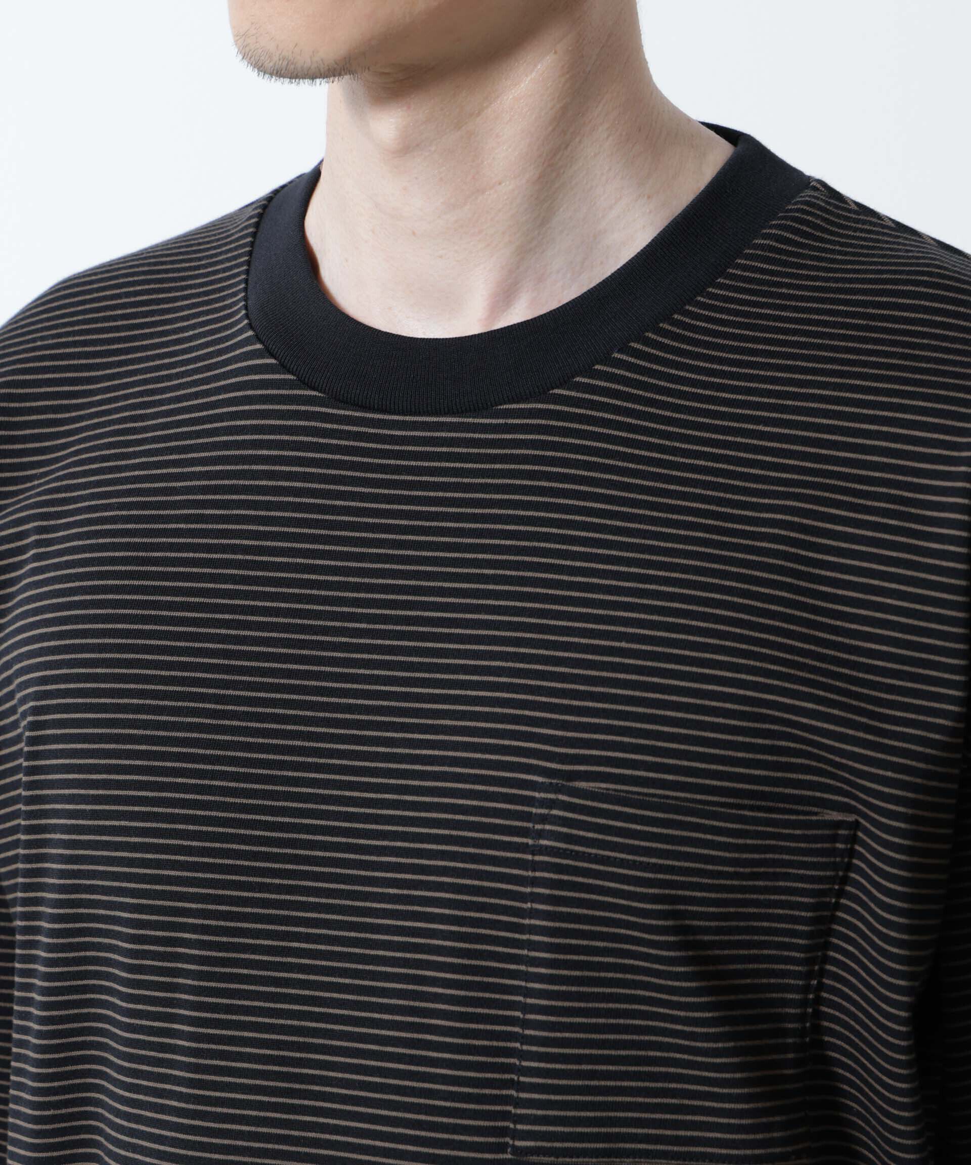 nano･universe「20シルケットボーダーTシャツ 半袖」|Tシャツ・カットソー|