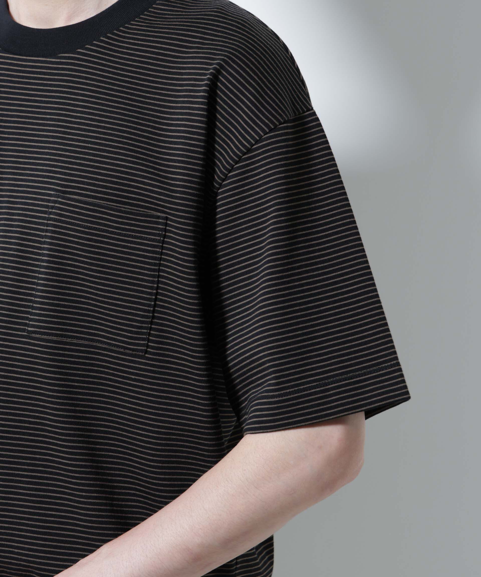 nano･universe「20シルケットボーダーTシャツ 半袖」|Tシャツ・カットソー|