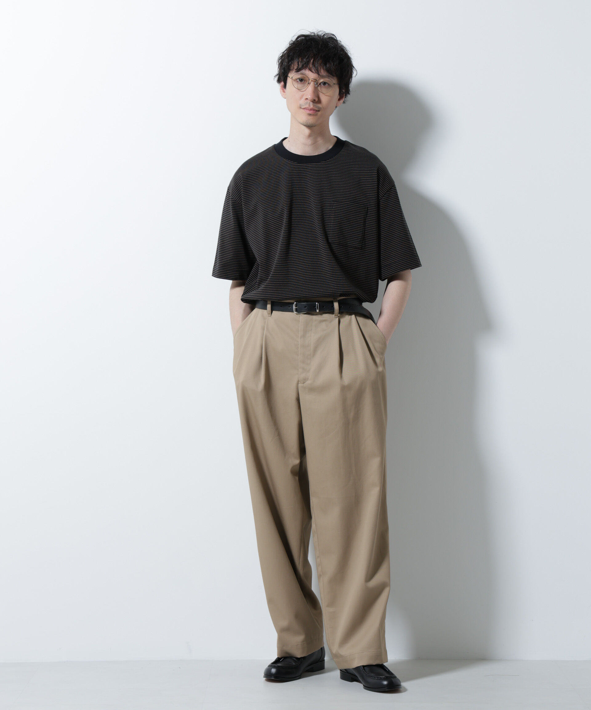 nano･universe「20シルケットボーダーTシャツ 半袖」|Tシャツ・カットソー|