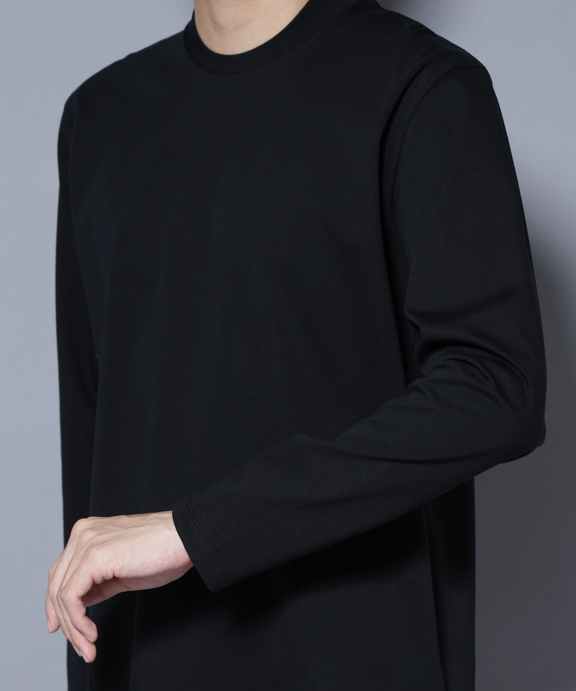 nano･universe「ジャケT(R) プレミアム クルーネック 長袖」|Tシャツ・カットソー|