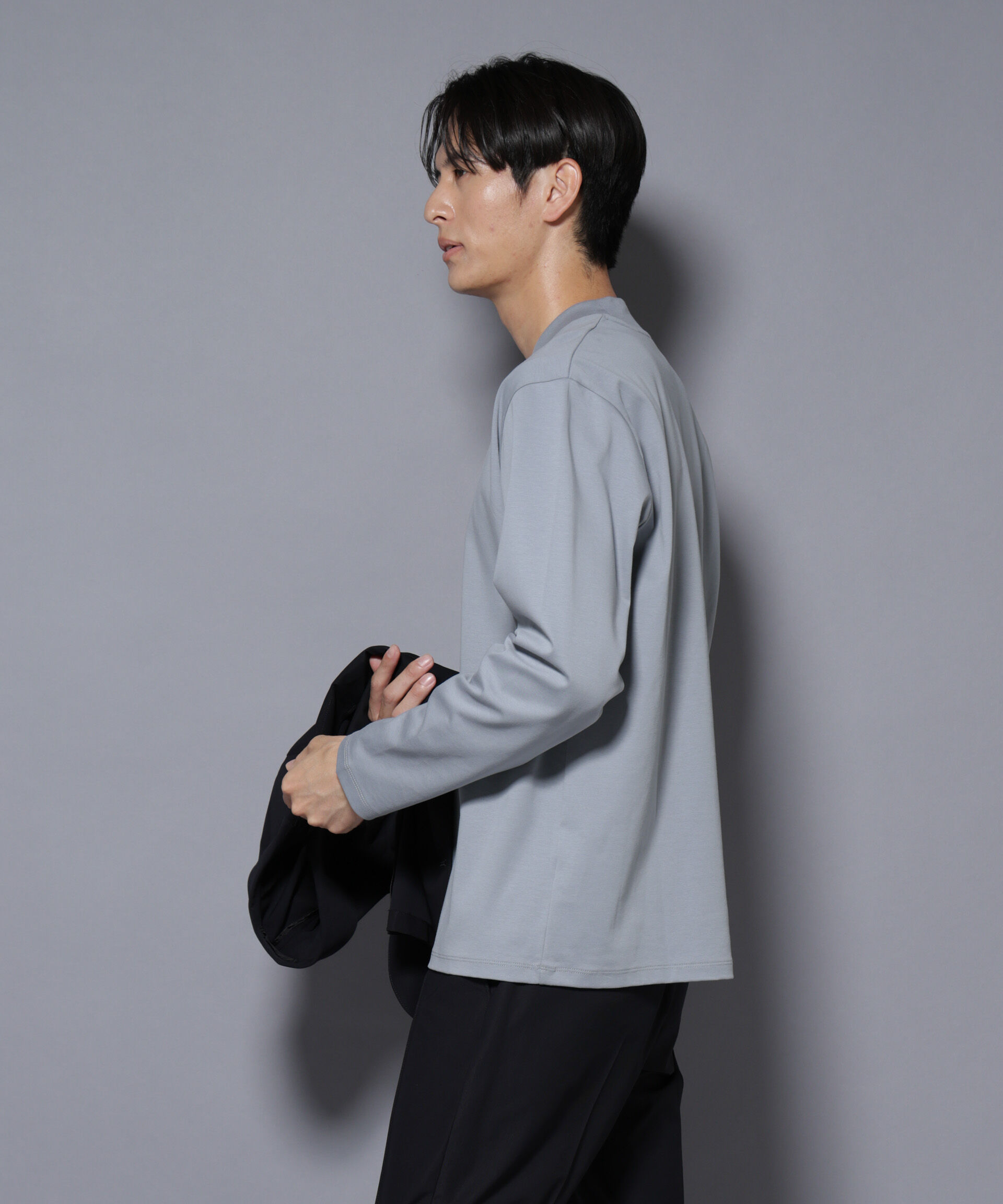 nano･universe「ジャケT(R) プレミアム クルーネック 長袖」|Tシャツ・カットソー|