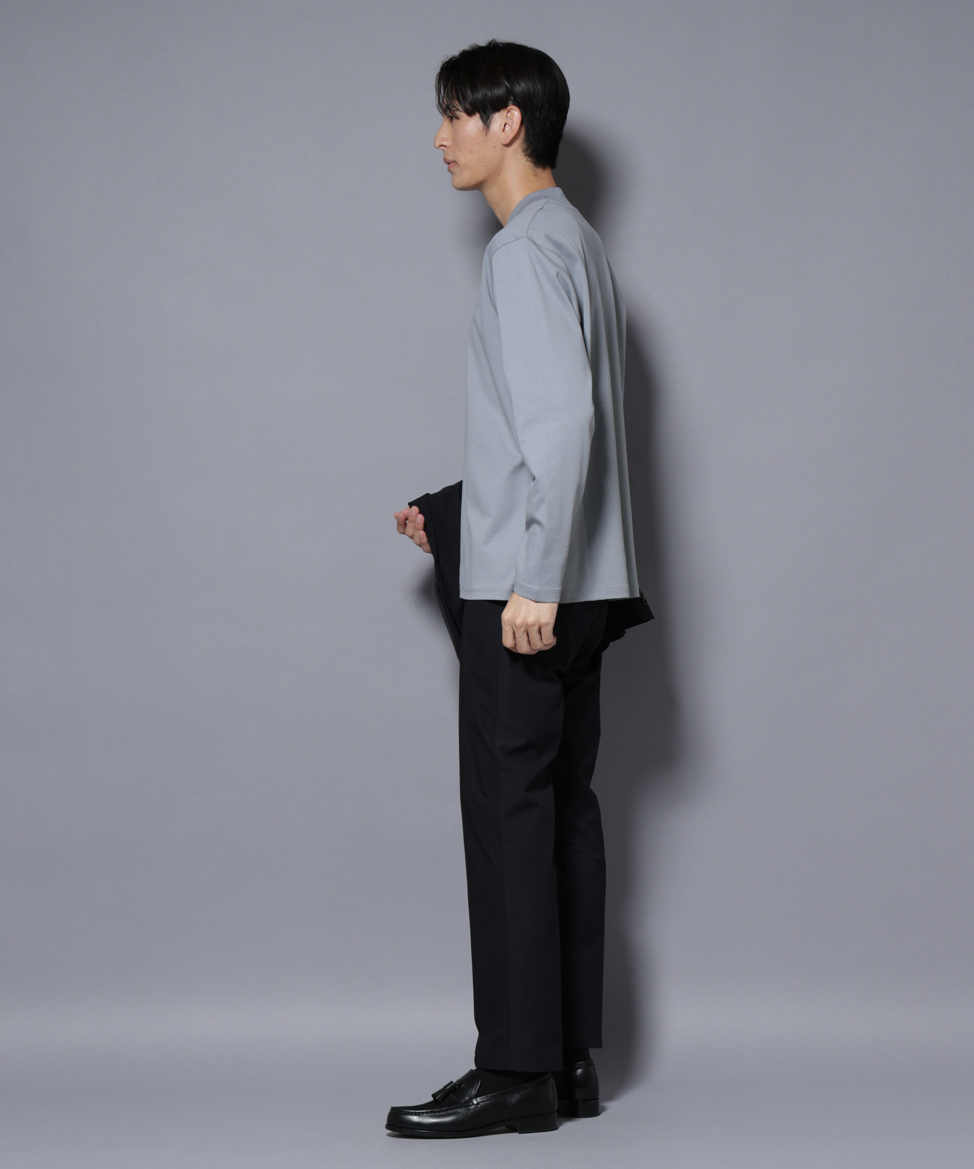 nano･universe「ジャケT(R) プレミアム クルーネック 長袖」|Tシャツ・カットソー|