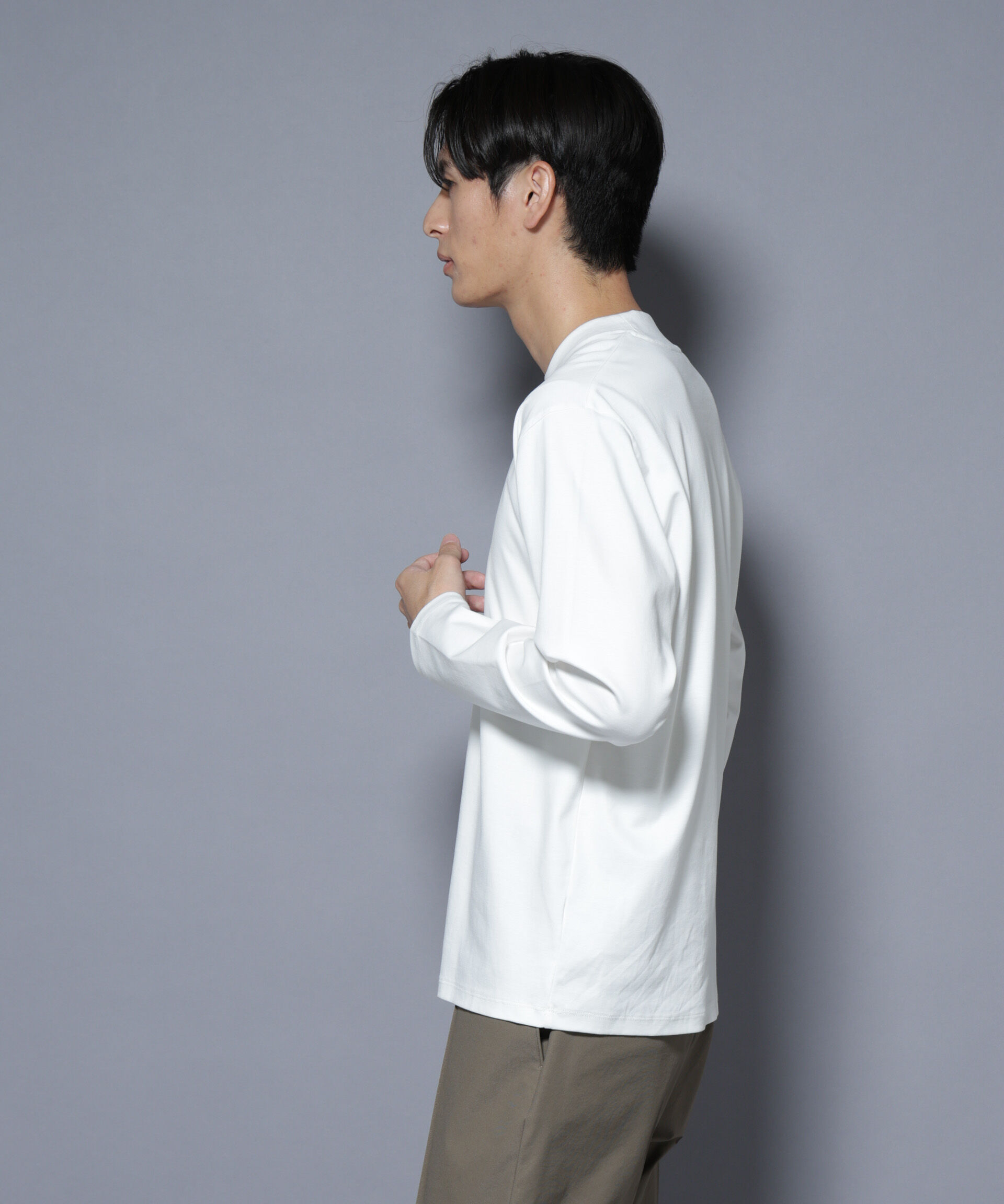 nano･universe「ジャケT(R) プレミアム クルーネック 長袖」|Tシャツ・カットソー|