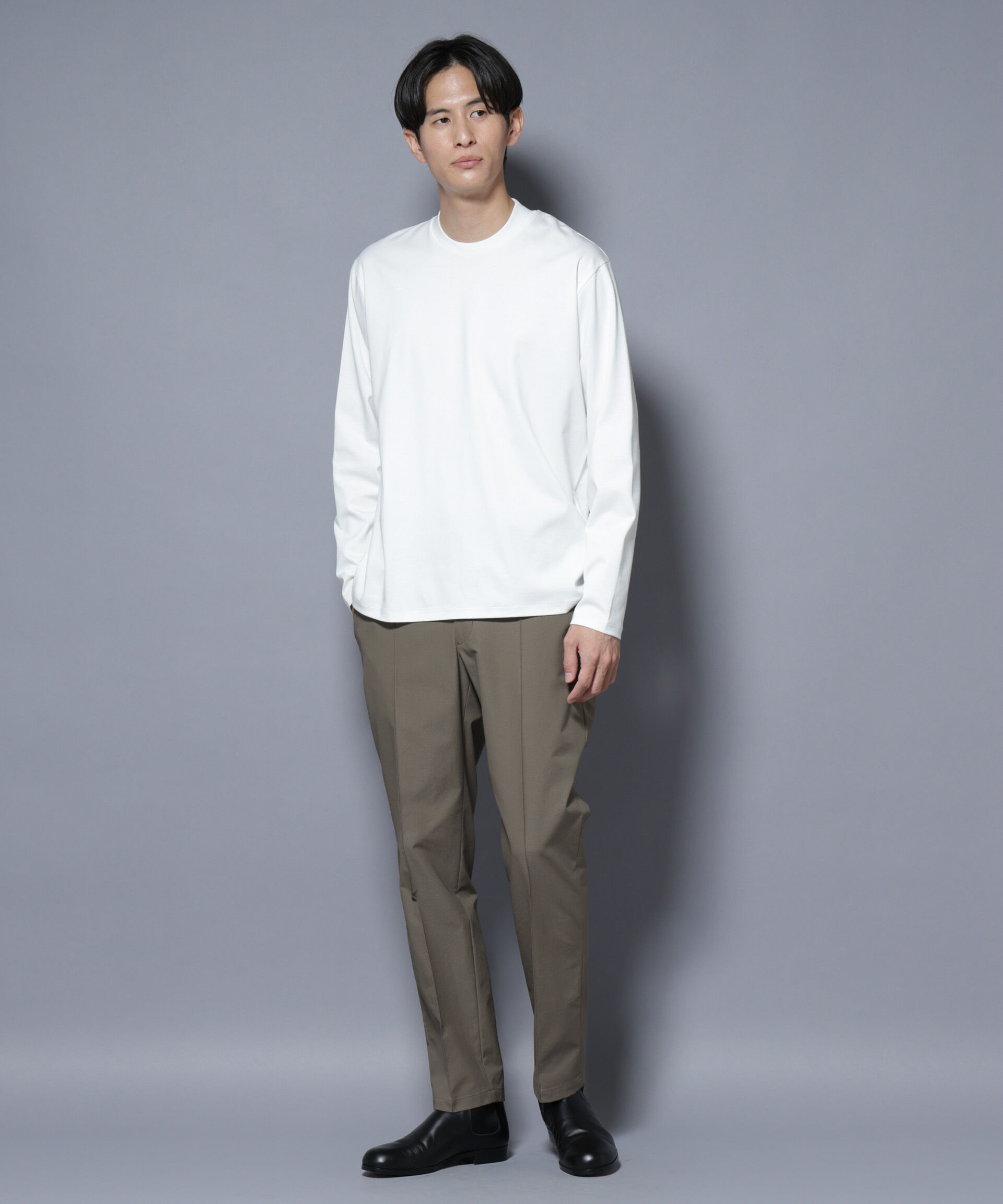 nano･universe「ジャケT(R) プレミアム クルーネック 長袖」|Tシャツ・カットソー|