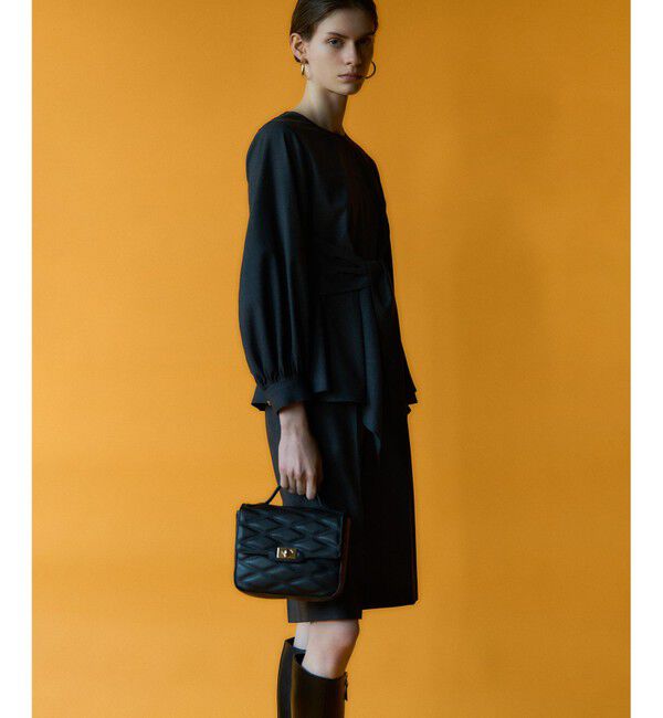 23区「【CLASSY.10月号掲載/洗える】TWマットクロス ペプラム ブラウス」|シャツ・ブラウス|