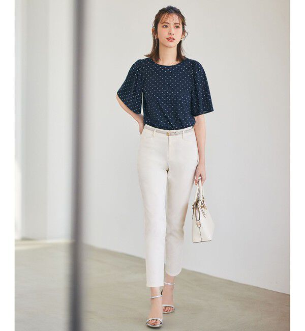 ANY SIS「【撥水機能】サテンストレッチビューティー パンツ」|その他|