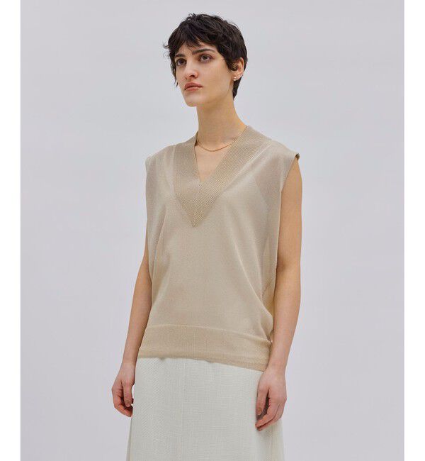 BEIGE,「【洗える】RIOU / ニットトップス」|ニット・セーター|Gold