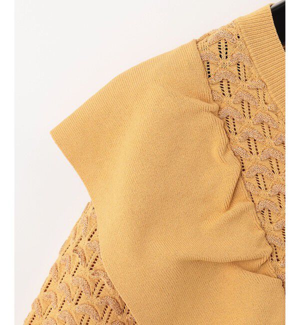 GRACE CONTINENTAL「ラメフリルニットトップ」|ニット・セーター|