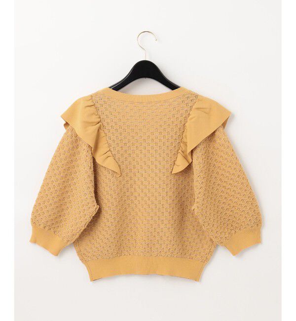 GRACE CONTINENTAL「ラメフリルニットトップ」|ニット・セーター|