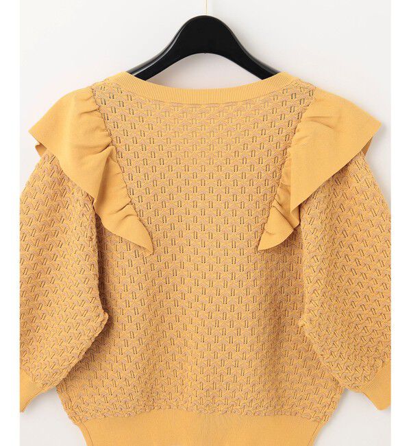 GRACE CONTINENTAL「ラメフリルニットトップ」|ニット・セーター|