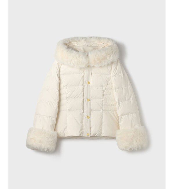 GRACE CONTINENTAL「エコファーショートダウンジャケット」|ダウン|