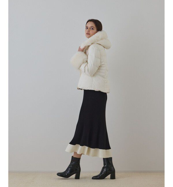 GRACE CONTINENTAL「エコファーショートダウンジャケット」|ダウン|