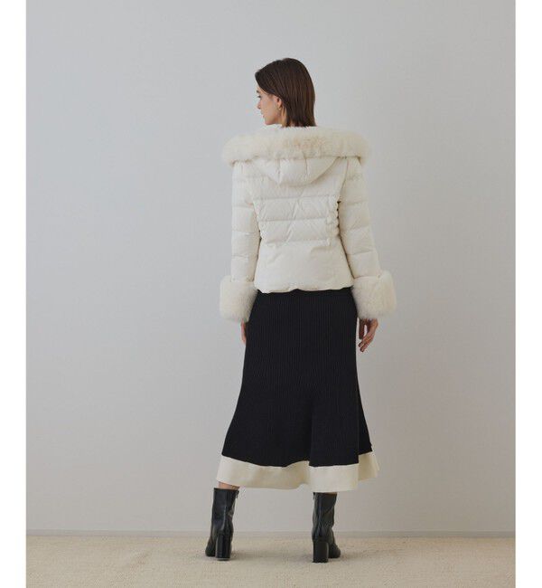 GRACE CONTINENTAL「エコファーショートダウンジャケット」|ダウン|