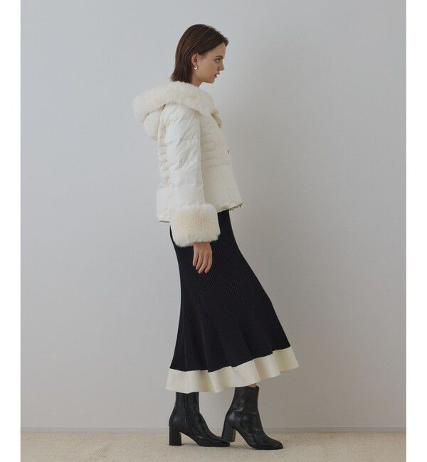 GRACE CONTINENTAL「エコファーショートダウンジャケット」|ダウン|