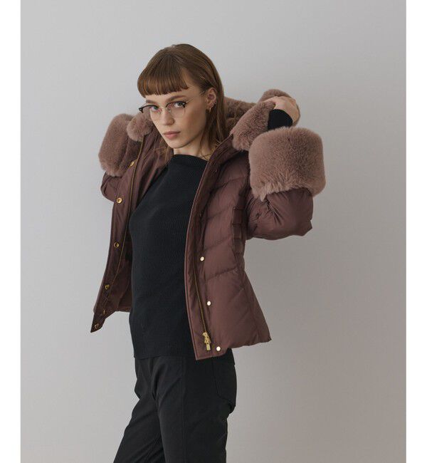 GRACE CONTINENTAL「エコファーショートダウンジャケット」|ダウン|