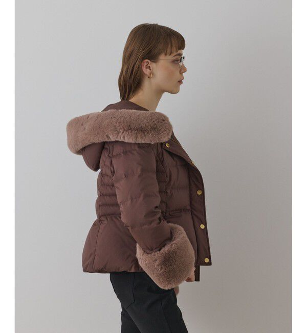 GRACE CONTINENTAL「エコファーショートダウンジャケット」|ダウン|