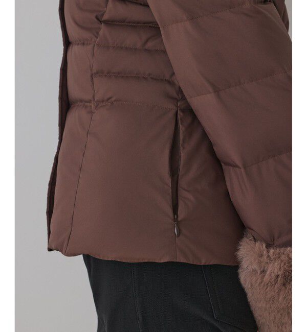 GRACE CONTINENTAL「エコファーショートダウンジャケット」|ダウン|