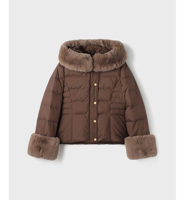 GRACE CONTINENTAL「エコファーショートダウンジャケット」|ダウン|