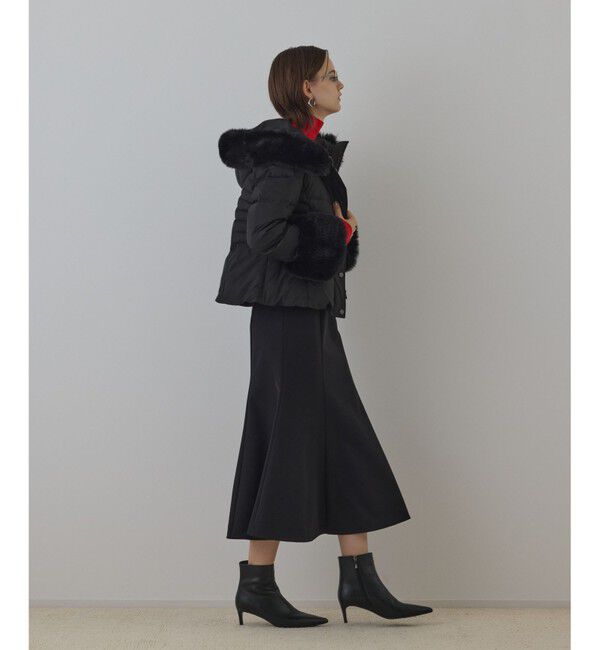 GRACE CONTINENTAL「エコファーショートダウンジャケット」|ダウン|