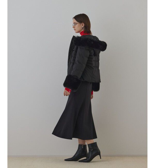 GRACE CONTINENTAL「エコファーショートダウンジャケット」|ダウン|