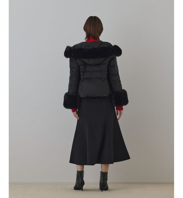 GRACE CONTINENTAL「エコファーショートダウンジャケット」|ダウン|