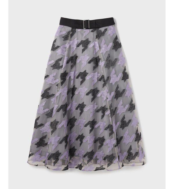 Grace Class「千鳥刺繍チュールスカート」|スカート|