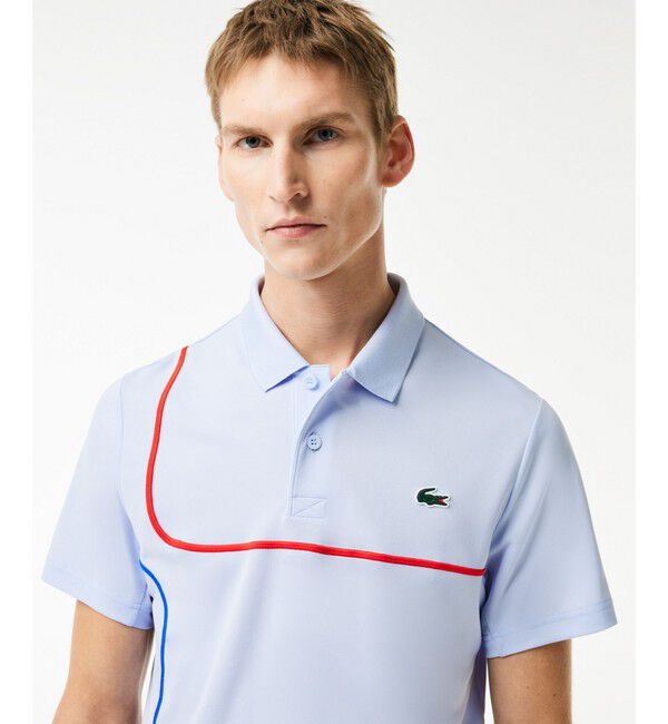 LACOSTE「アシンメトリーウルトラドライポロシャツ」|ポロシャツ|