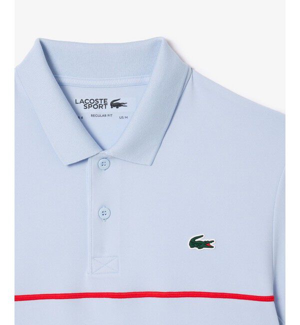 LACOSTE「アシンメトリーウルトラドライポロシャツ」|ポロシャツ|