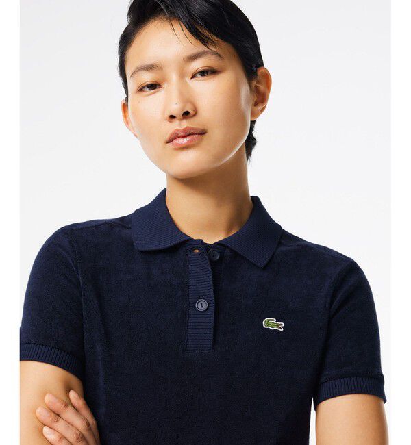 LACOSTE「オーガニックコットン コンパクトパイル地半袖ポロシャツ」|ポロシャツ|