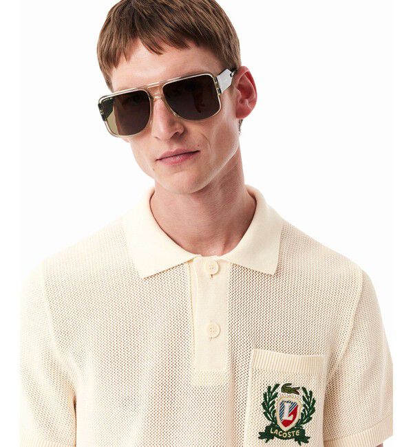 LACOSTE「ローゲージニットポロシャツ」|ポロシャツ|