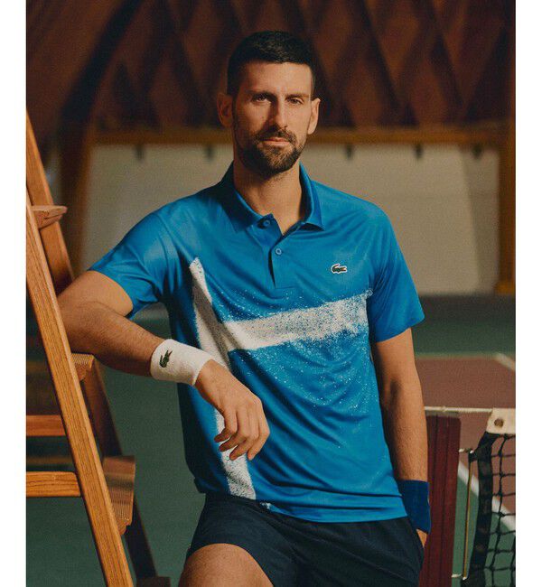 LACOSTE「『ジョコビッチ』コートラインシームレスポロシャツ」|ポロシャツ|