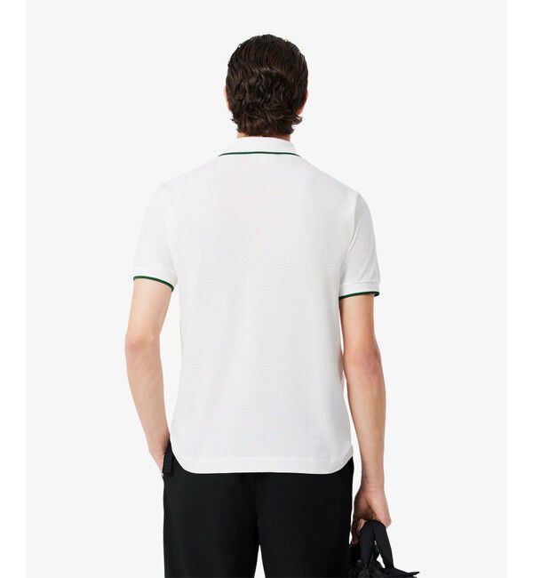 LACOSTE「L.12.12配色トリムライン 半袖ポロシャツ」|ポロシャツ|