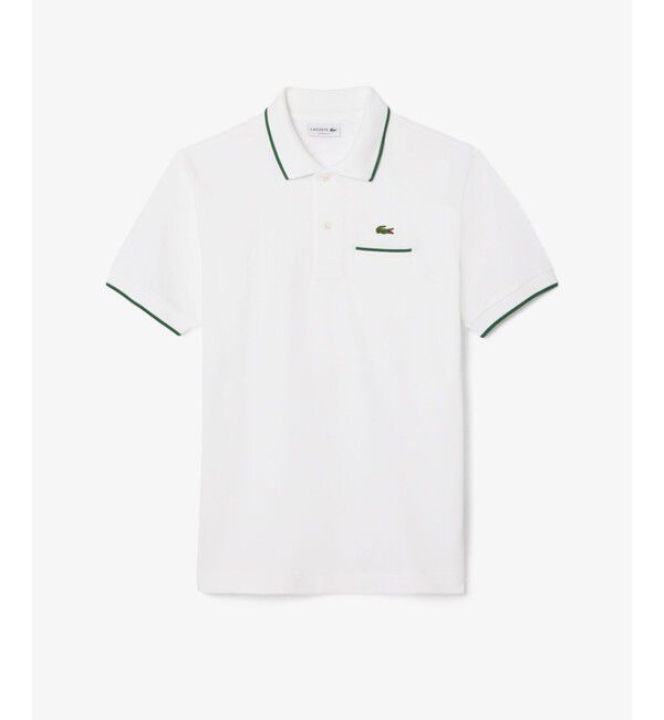 LACOSTE「L.12.12配色トリムライン 半袖ポロシャツ」|ポロシャツ|