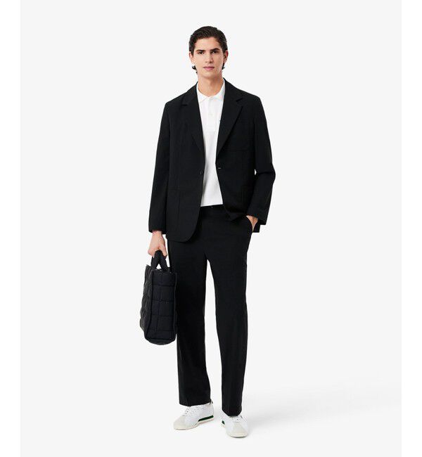 LACOSTE「L.12.12配色トリムライン 半袖ポロシャツ」|ポロシャツ|