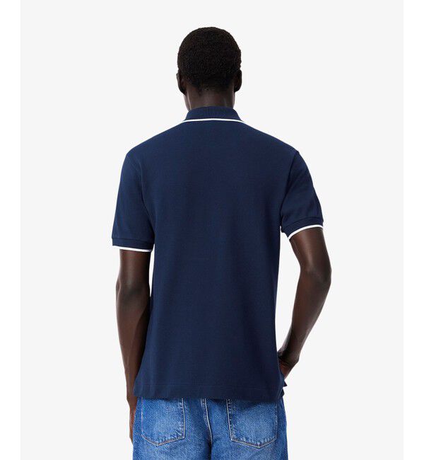 LACOSTE「L.12.12配色トリムライン 半袖ポロシャツ」|ポロシャツ|