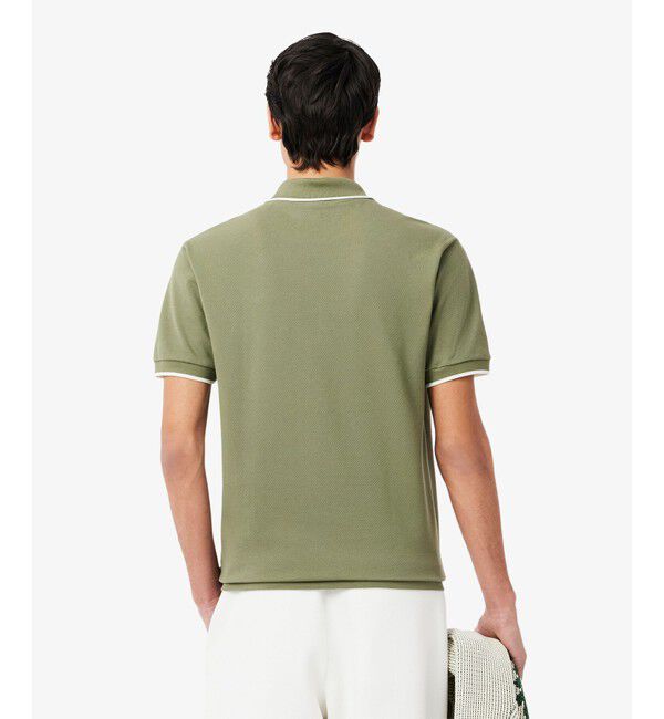 LACOSTE「L.12.12配色トリムライン 半袖ポロシャツ」|ポロシャツ|