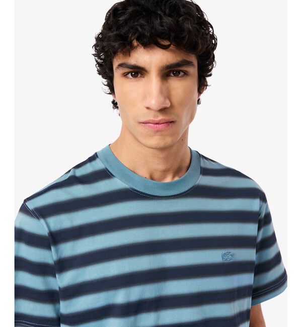 LACOSTE「グラデーションボーダーTシャツ」|Tシャツ・カットソー|
