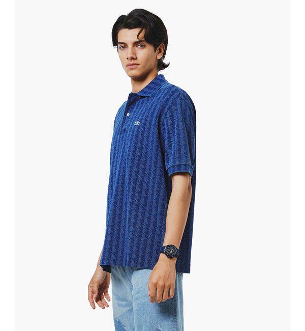 LACOSTE「インディゴ鹿の子地ポロシャツ」|ポロシャツ|