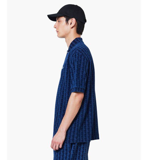 LACOSTE「インディゴ鹿の子地ポロシャツ」|ポロシャツ|