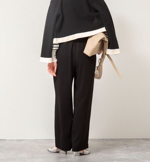 NOLLEY'S「ウォッシャブルバックサテンジョーゼットイージーパンツ」|その他|